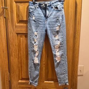 KanCan Light Blue Distressed Women Jeans